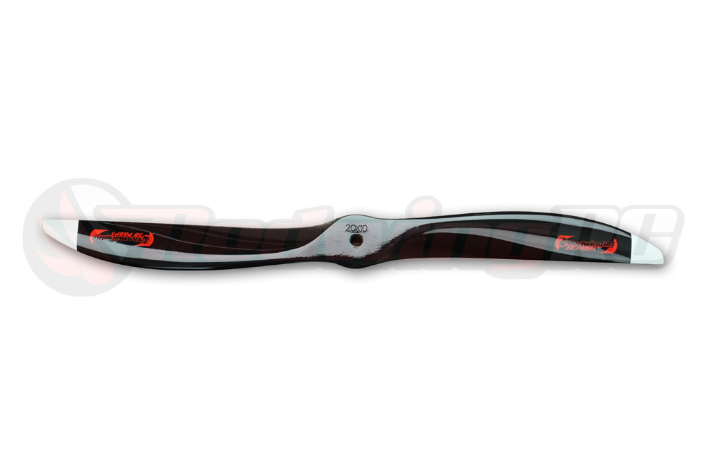 Painted Redwing RC 3D Propeller - BLACK w/WHITE