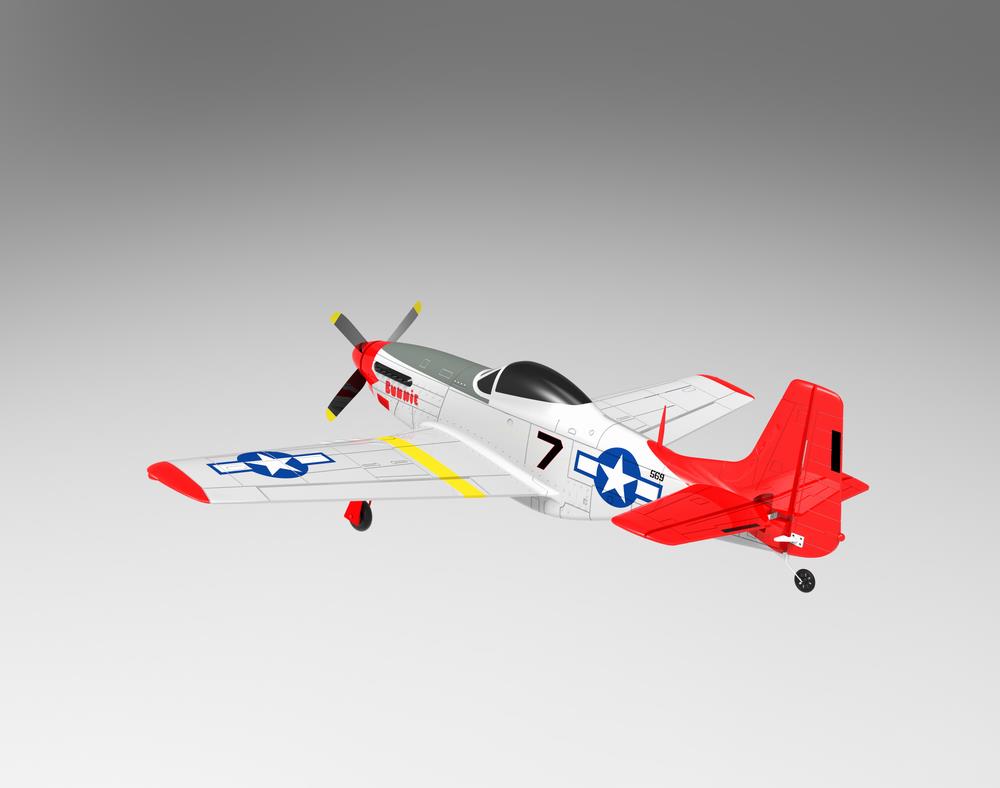 Buy Volantex RC P-51D Mustang 750mm Wingspan EPO Warbird PNP- BeastHobby, Rc P 51 Mustang For Sale