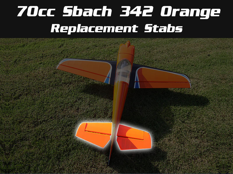 70cc Sbach 342 Orange Replacement Stabs w/ Elevators