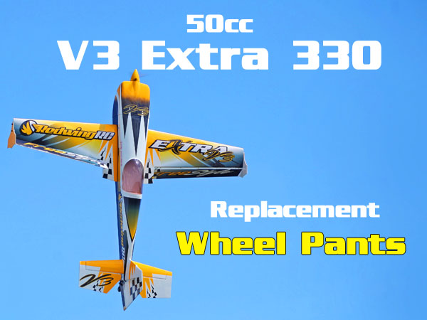 50cc V3 Yellow Extra 330 Replacement Wheel Pants